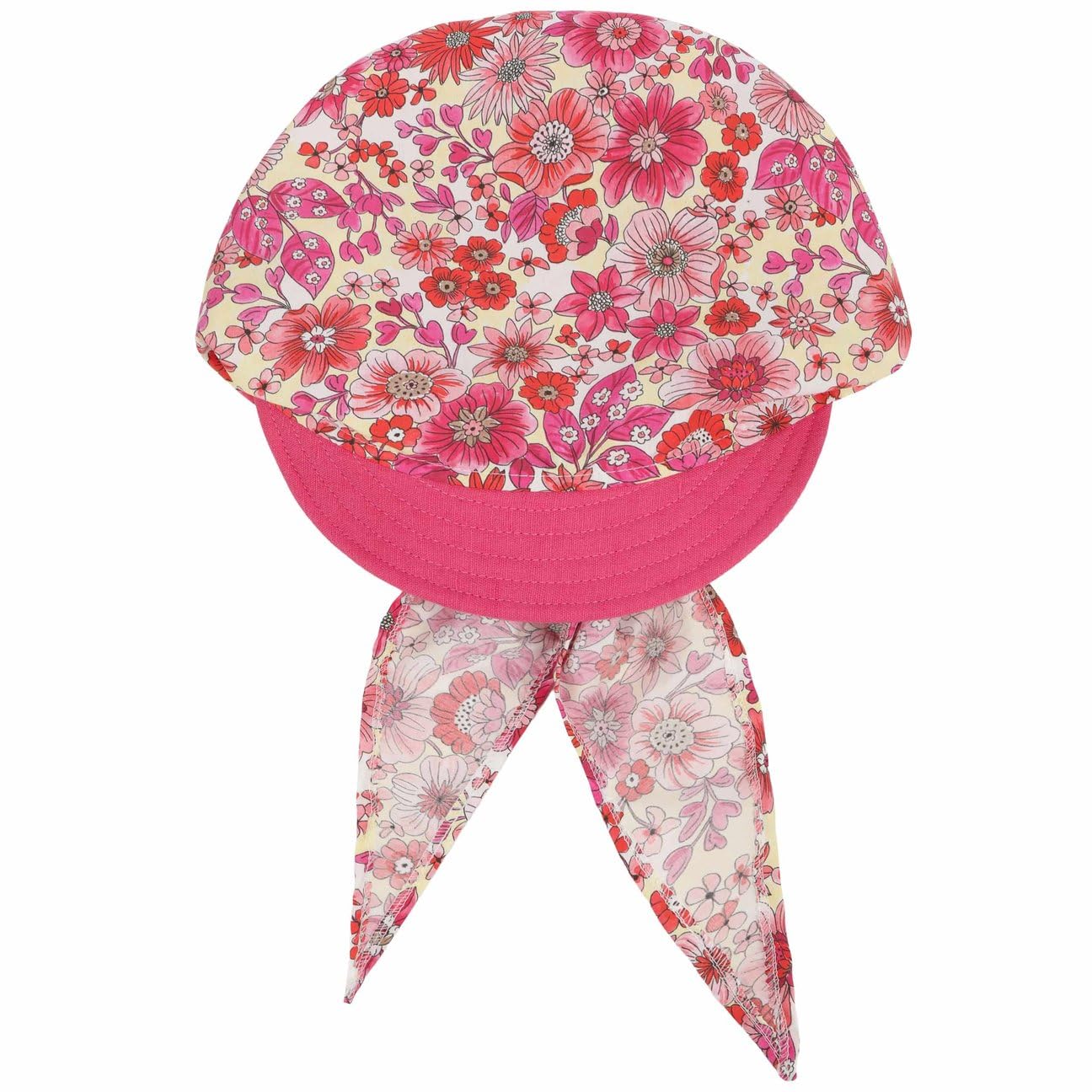Lipodo Malvik Bandana Cap Schirmmütze geblümt mehrfarbig Made in Italy Damen Frühling Sommer