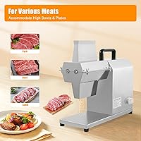 Vista 6 de Ablandador eléctrico de carne, ablandador comercial de cubeta de carne resistente, máquina ablandadora de carne de acero inoxidable para carne