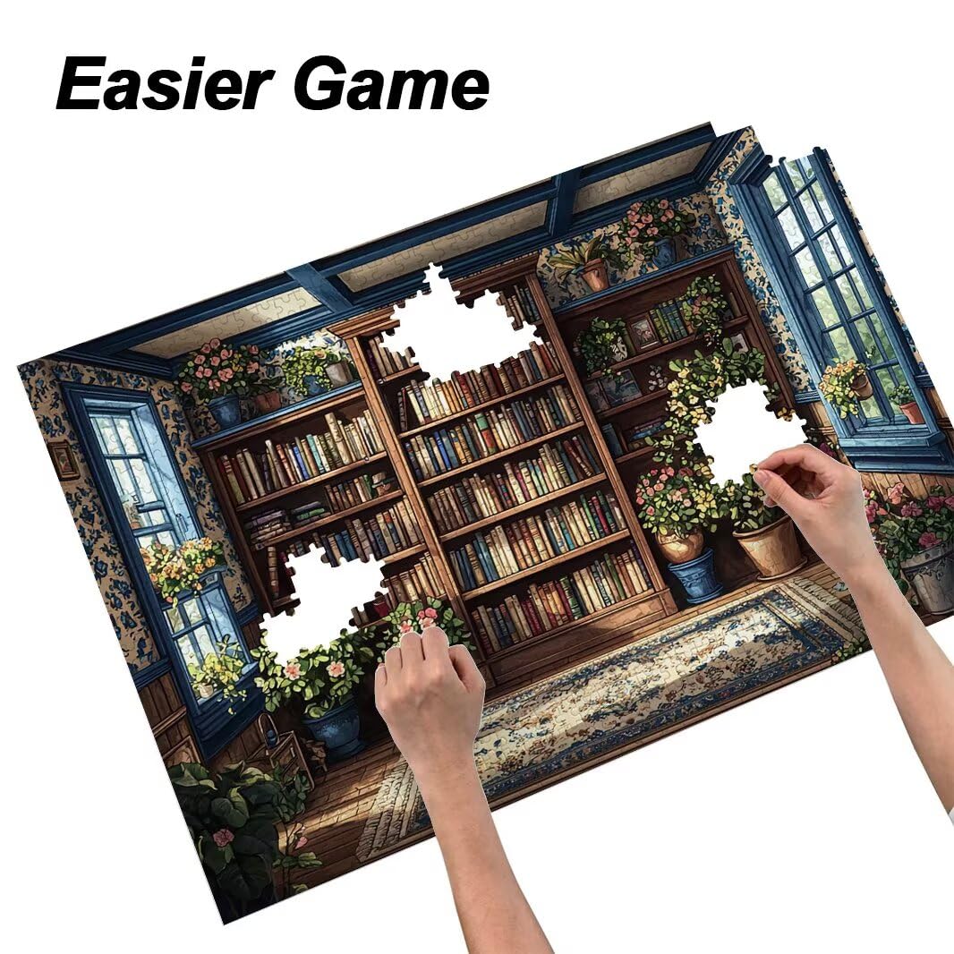 Puzzle 1000 Pezzi, Puzzle Casa per Adulti, 70x50cm, Compact Box -4398