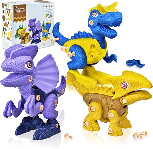Juguetes de dinosaurio para niños de 3 4 5 6 7 años juguetes de dinosaurio para niños y niñas de 3 a 5 5 a 7 años construcción de tallo juguetes