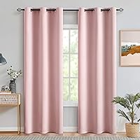 Vista 87 de MIULEE Cortinas opacas para dormitorio o sala de estar, juego de 2 paneles de cortina para ventana con aislamiento térmico y bloqueo de luz