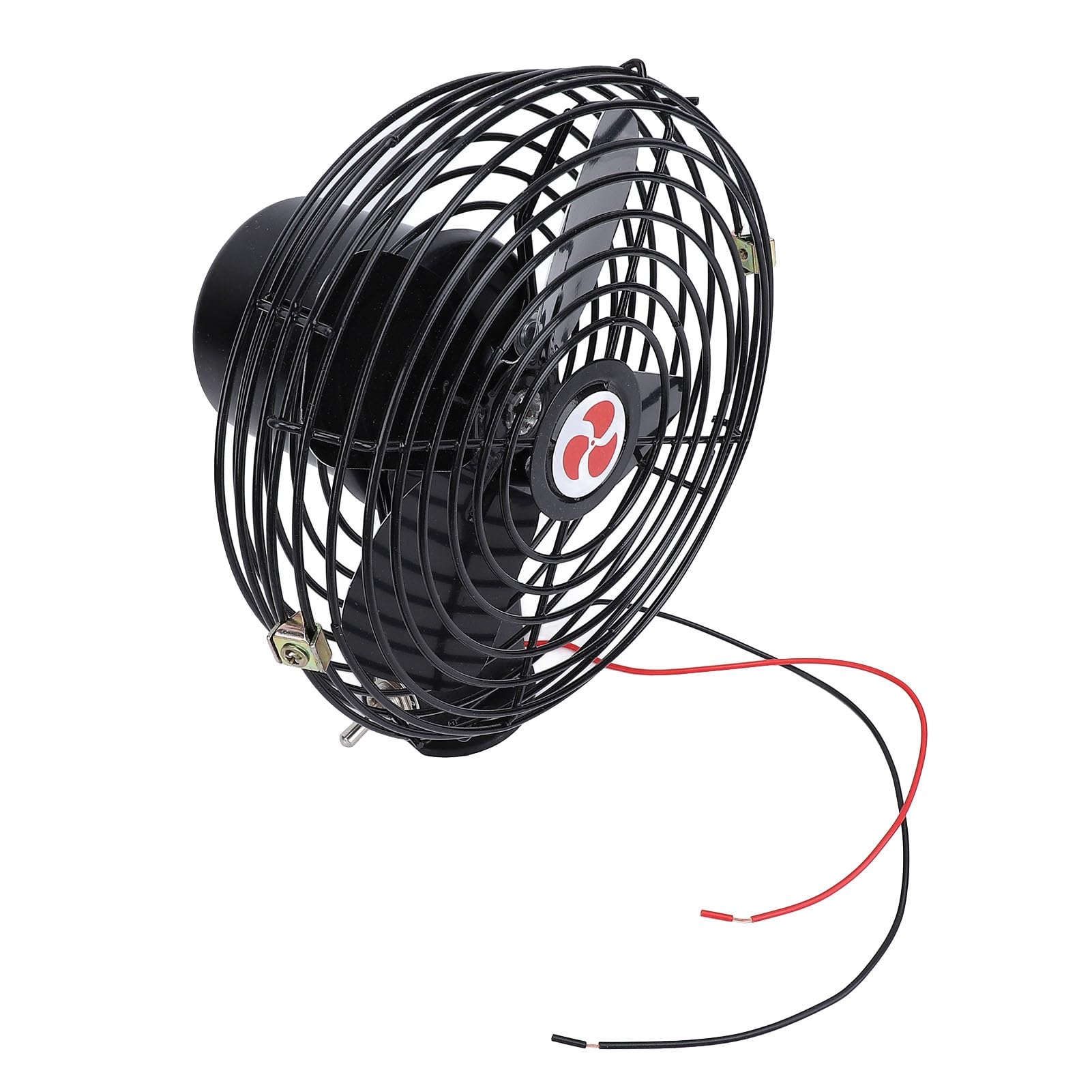 Ventilador de Coche de Alta Resistencia de 12 V, Ventilador de Metal para Coche, Reducción Silenciosa de Ruido, Ventilador de Refrigeración de Metal que Ahorra Combustible para