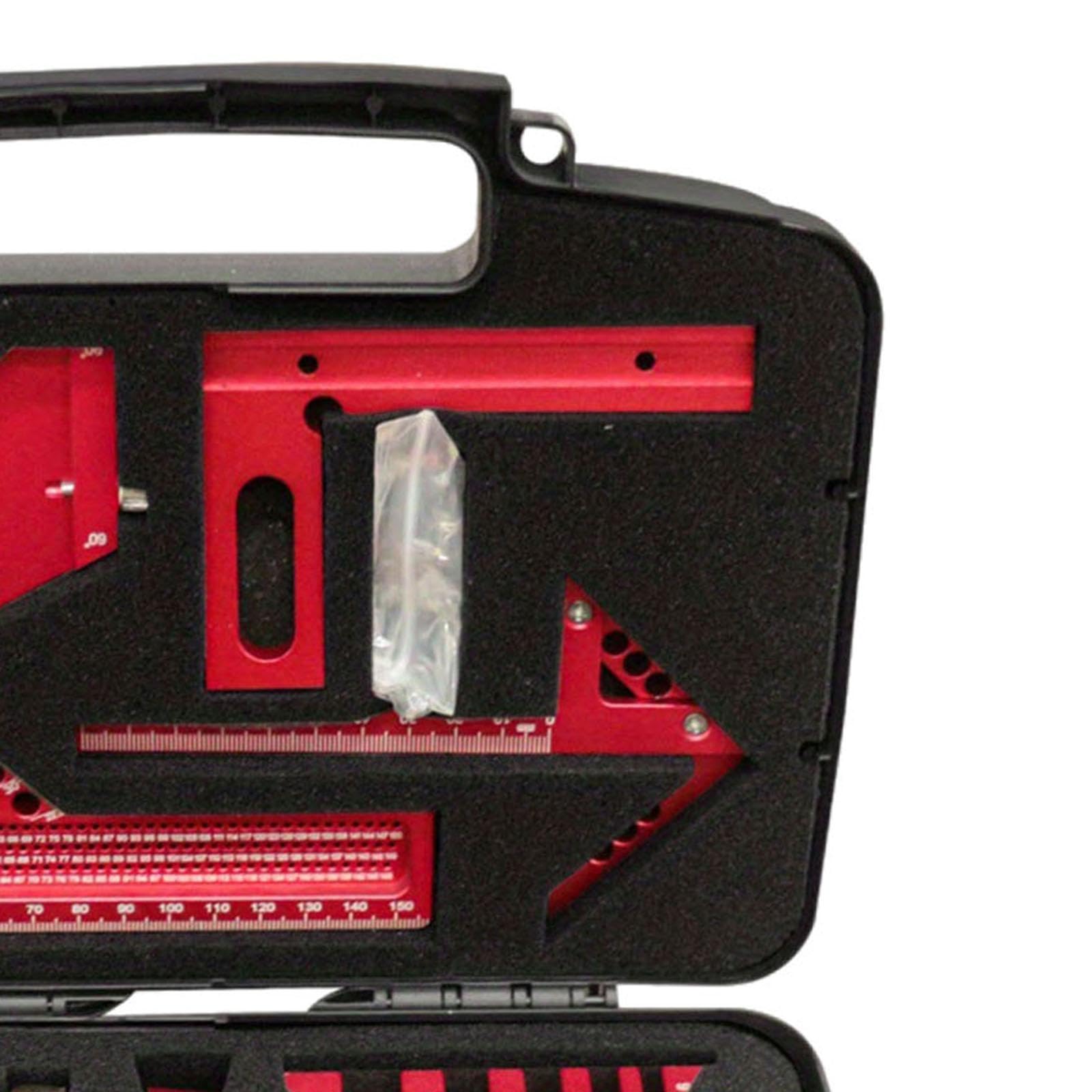 Generic Set di Righelli, Calibro E Strumento di Misurazione Portatile per La Casa, La Lavorazione Del Legno, Il Fai Da Te E Il Disegno, 9 Pezzi