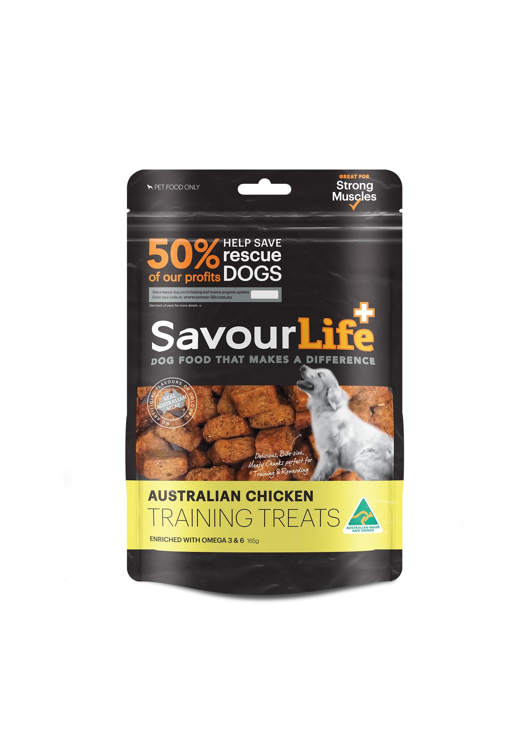 SavourLife Dog Training Treats, Australian Chicken - High Protein, 165g