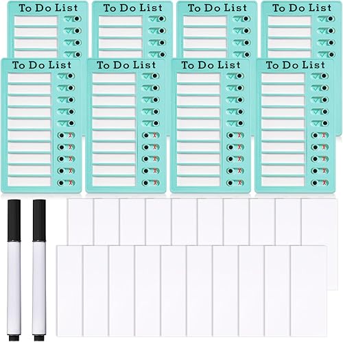 Tabla de tareas para niños, tabla de tareas para listar mis tareas, tabla de rutina deslizante con 2 marcadores y 20 cartulina colorida desmontable