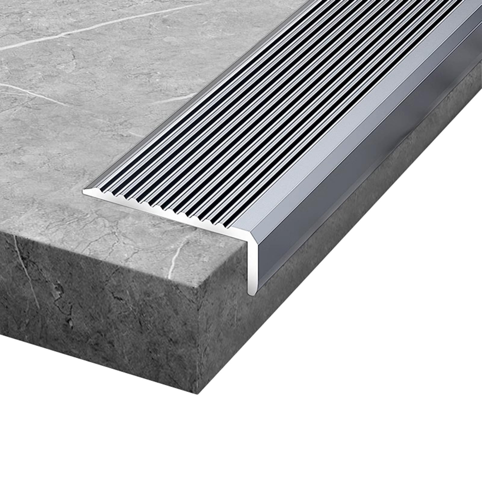 Bordure de sécurité pour marche d'escalier intérieur en bois ou béton