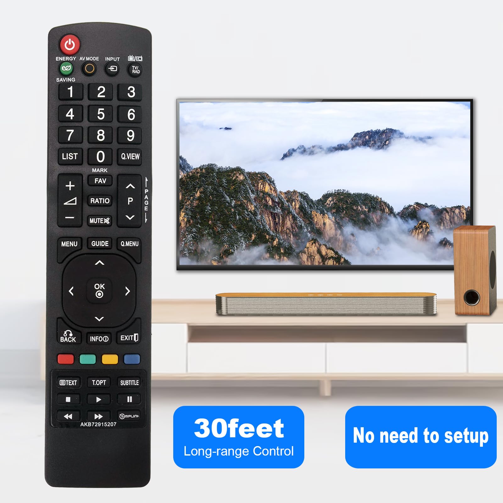 Amazon.com: AKB72915207 Replaced Remote fit for LG LCD LED Plasma