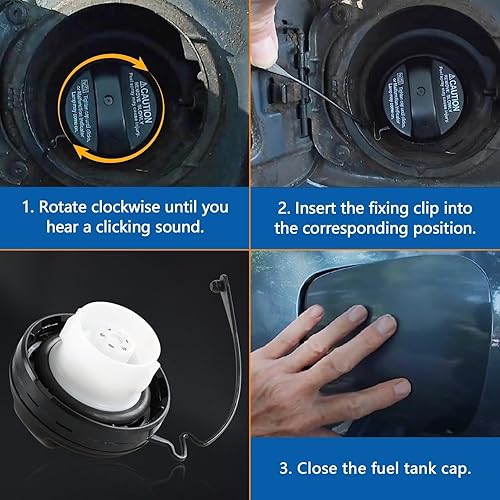 Miniatura 8 de Reemplazo de la tapa de gasolina del tanque de combustible compatible con Lexus ES300 ES330 GS350 GS430 GX470 RX330Toyota Avalon 4Runner Camry