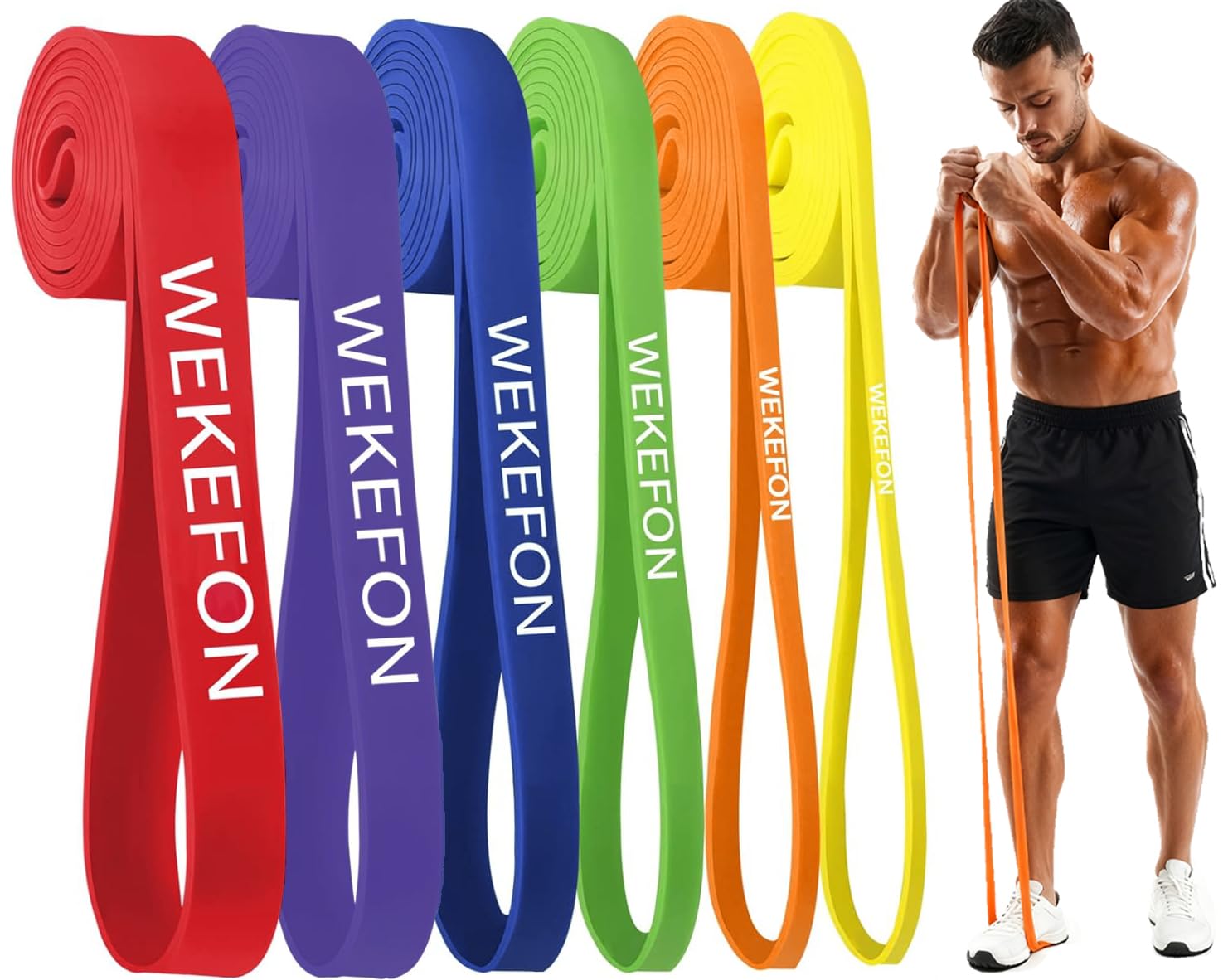 Resistance Bands Set Pull Up Assist Bands - Stretch Resistance Band - Mobility Band Powerlifting Exercise Bands for
