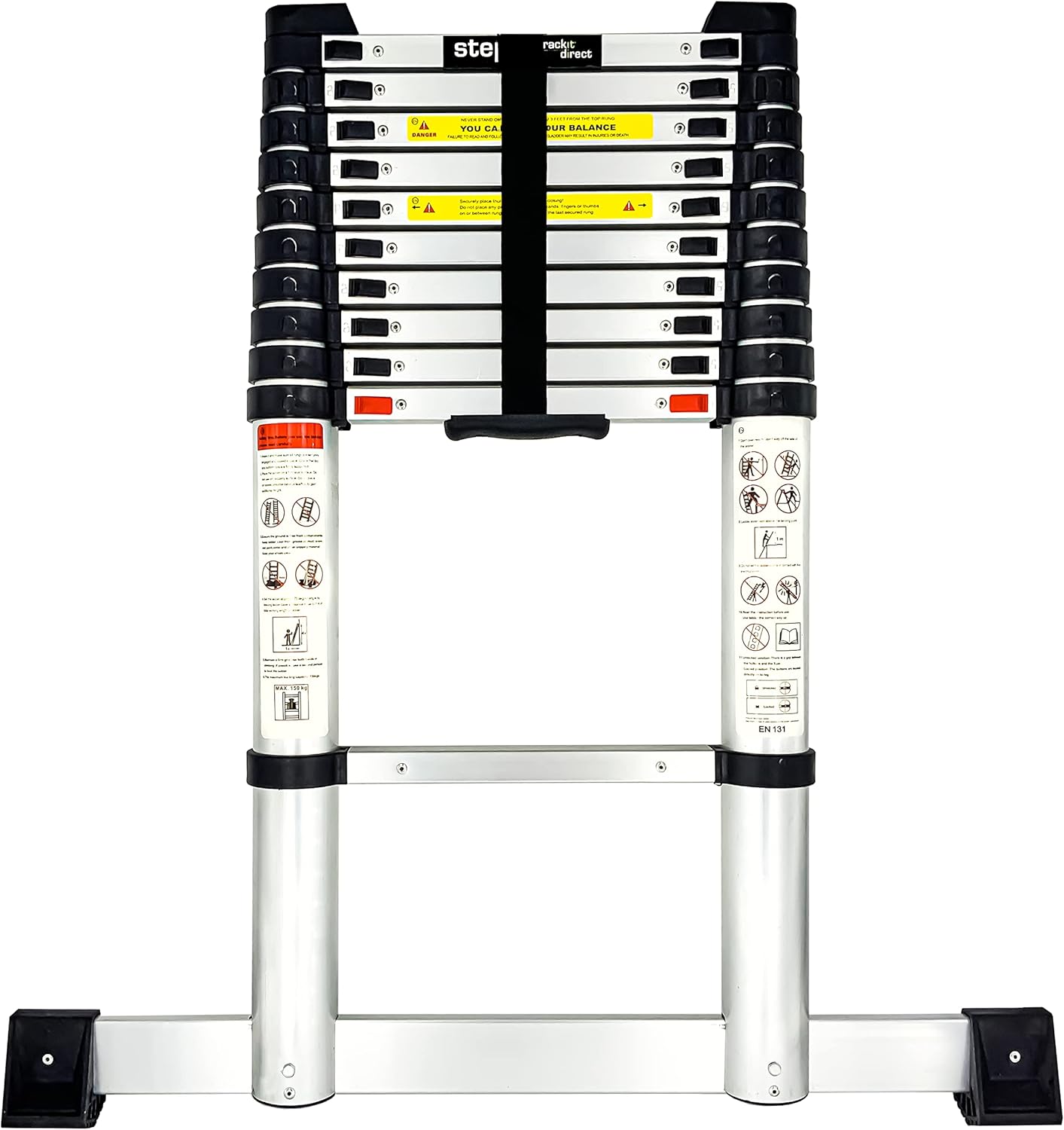 StepIt 3.2m Soft Close Safe Retraction Telescopic Ladder with