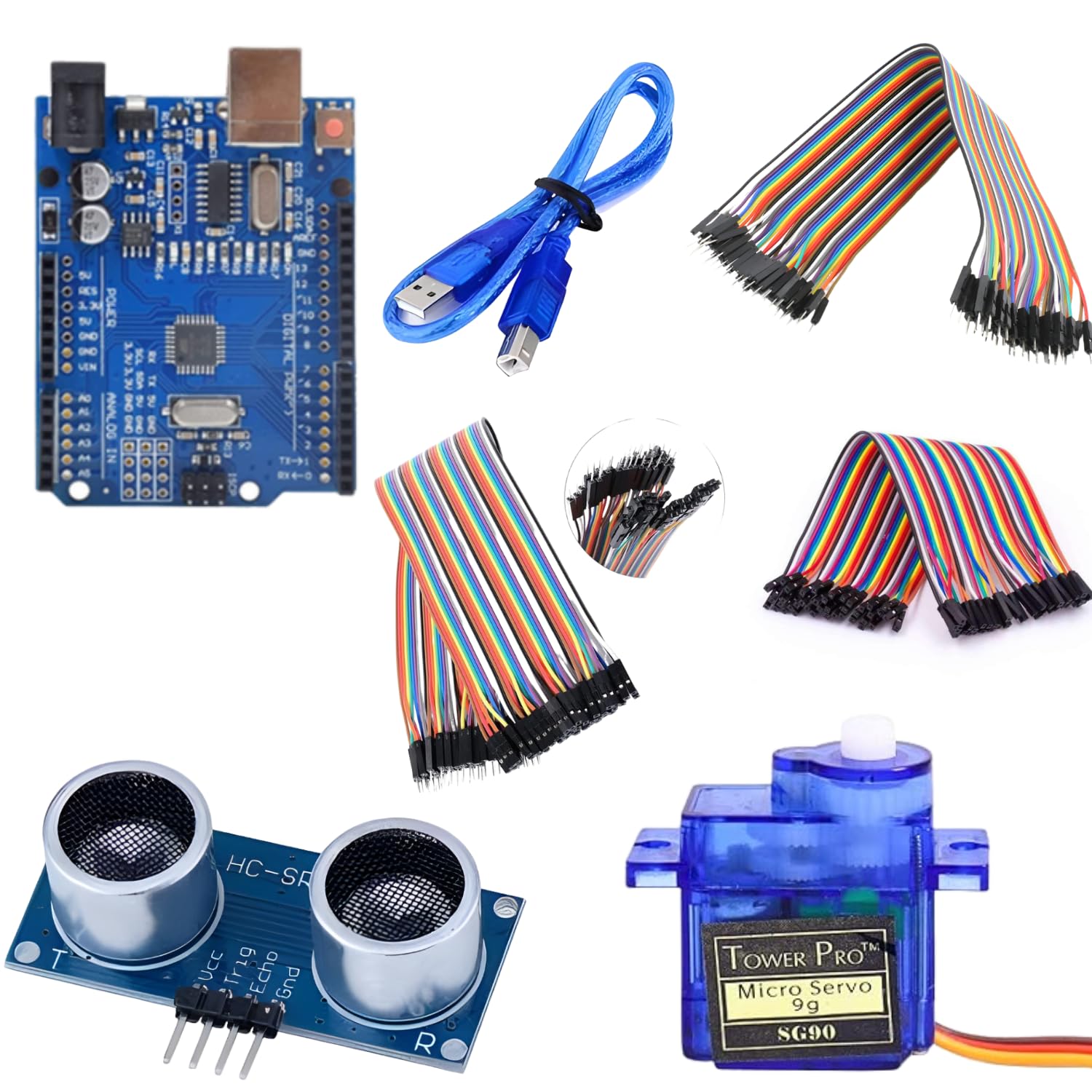 R&D UNO R3 SMD Board with Uno cable Jumper Wires HC-SR04-Ultrasonic Sensor and SG90 Servo Motor for Radar Kit (B0CP7CM3D7) Amazon Price History, Amazon Price Tracker
