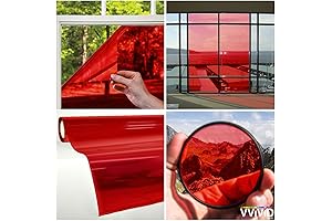 Durable Red Tint Film for Enhanced Privacy and UV Protection
