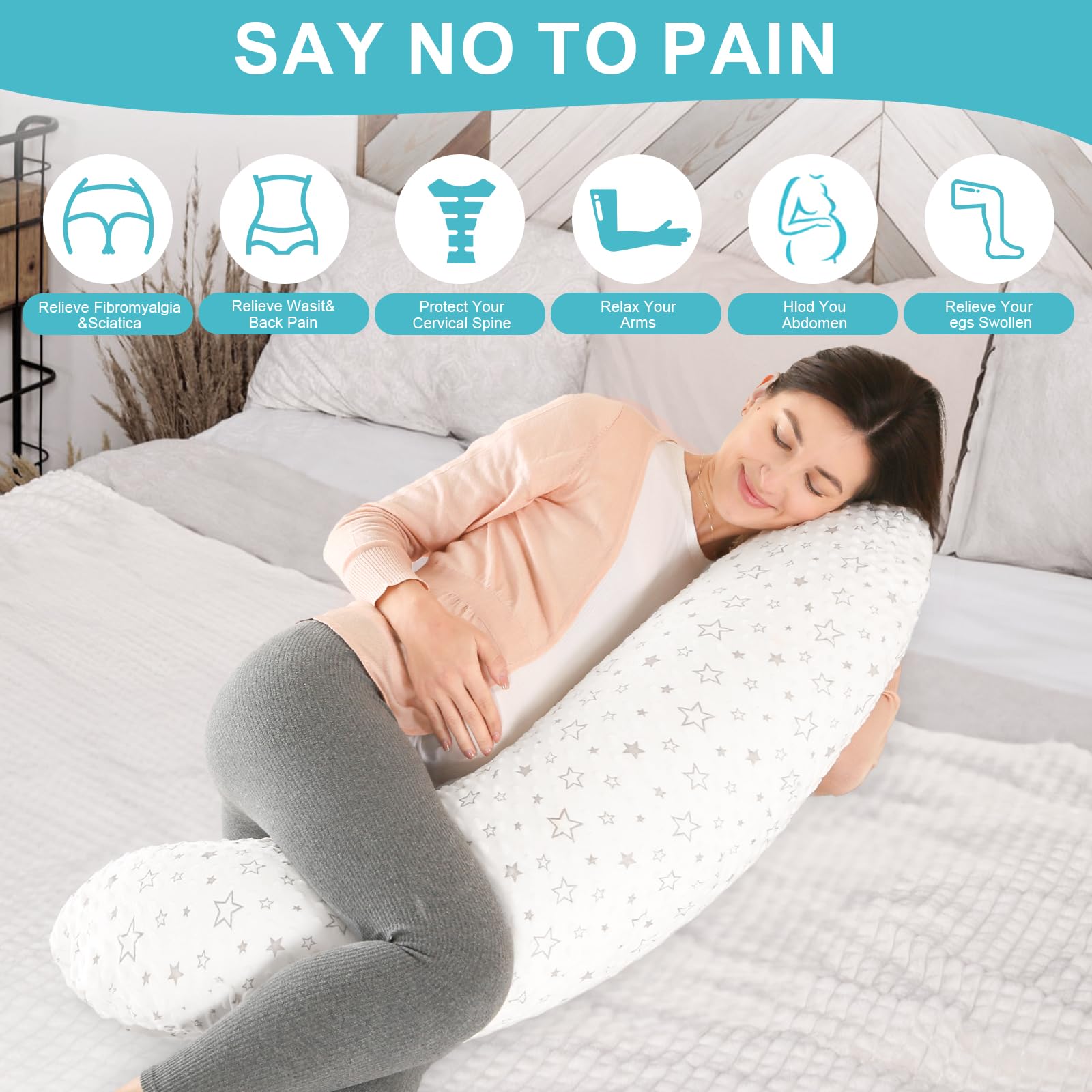 Cuscino Allattamento E Gravidanza Lannvan - Con Federa In Velluto Lavabile Per Neonato E Mamma - Foto 12