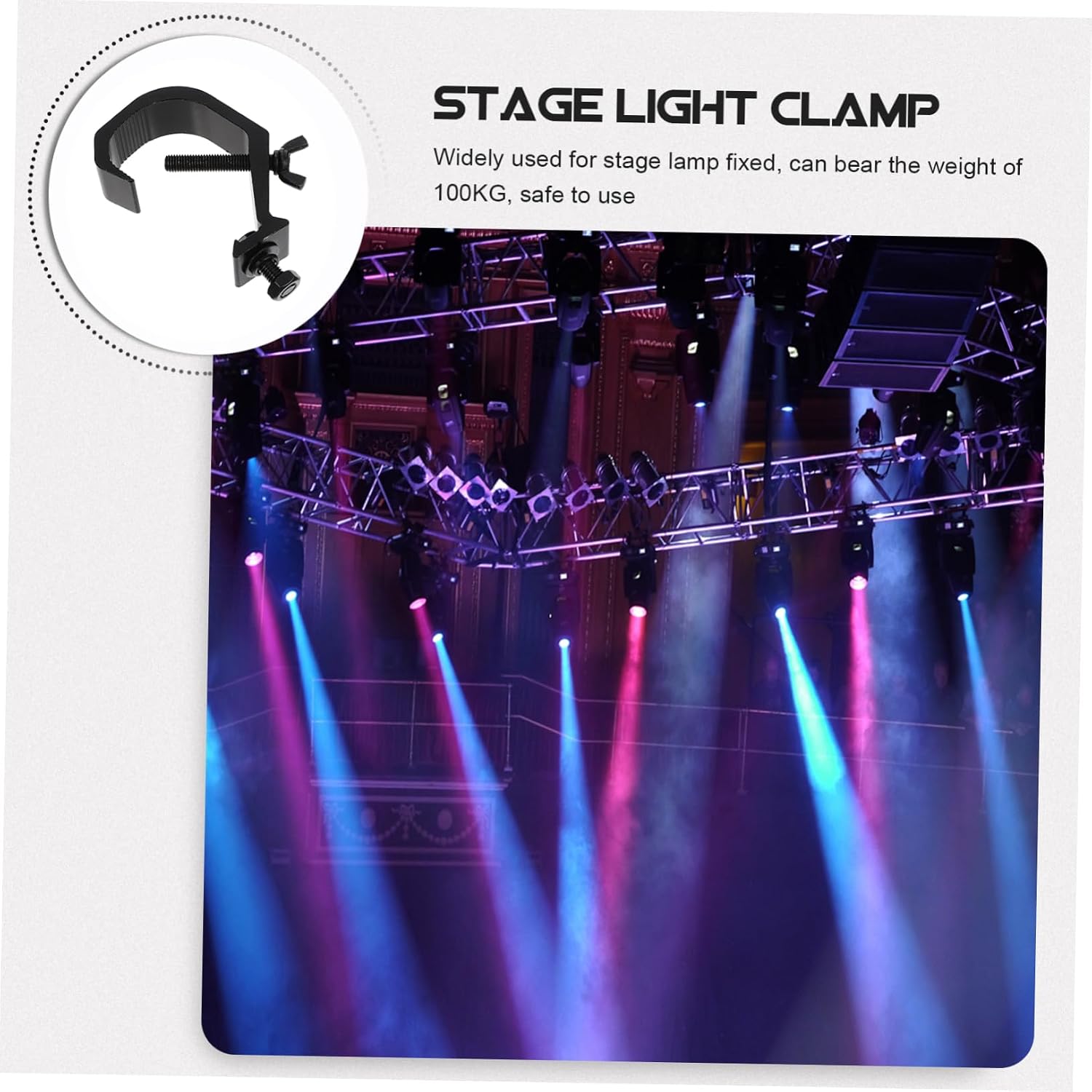 5pcs Heavy Duty Stage Light Truss Clamps C-clamp Hooks for Moving Head and Led Stage Lighting Accessories
