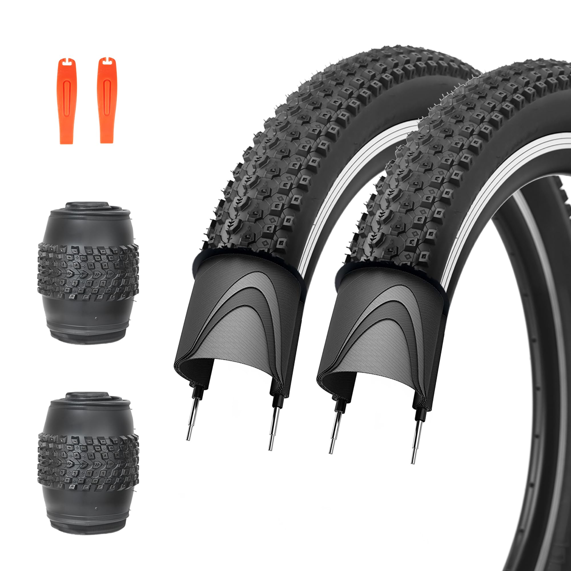 ZUKKA 2er-Pack 30TPI Fahrradreifen 20/24/26/27.5/29X 2.125 Zoll Faltbare Reifen Fahrradmantel für Mountainbike Cityräder Rennräder MTB Hybrid Fahrrad