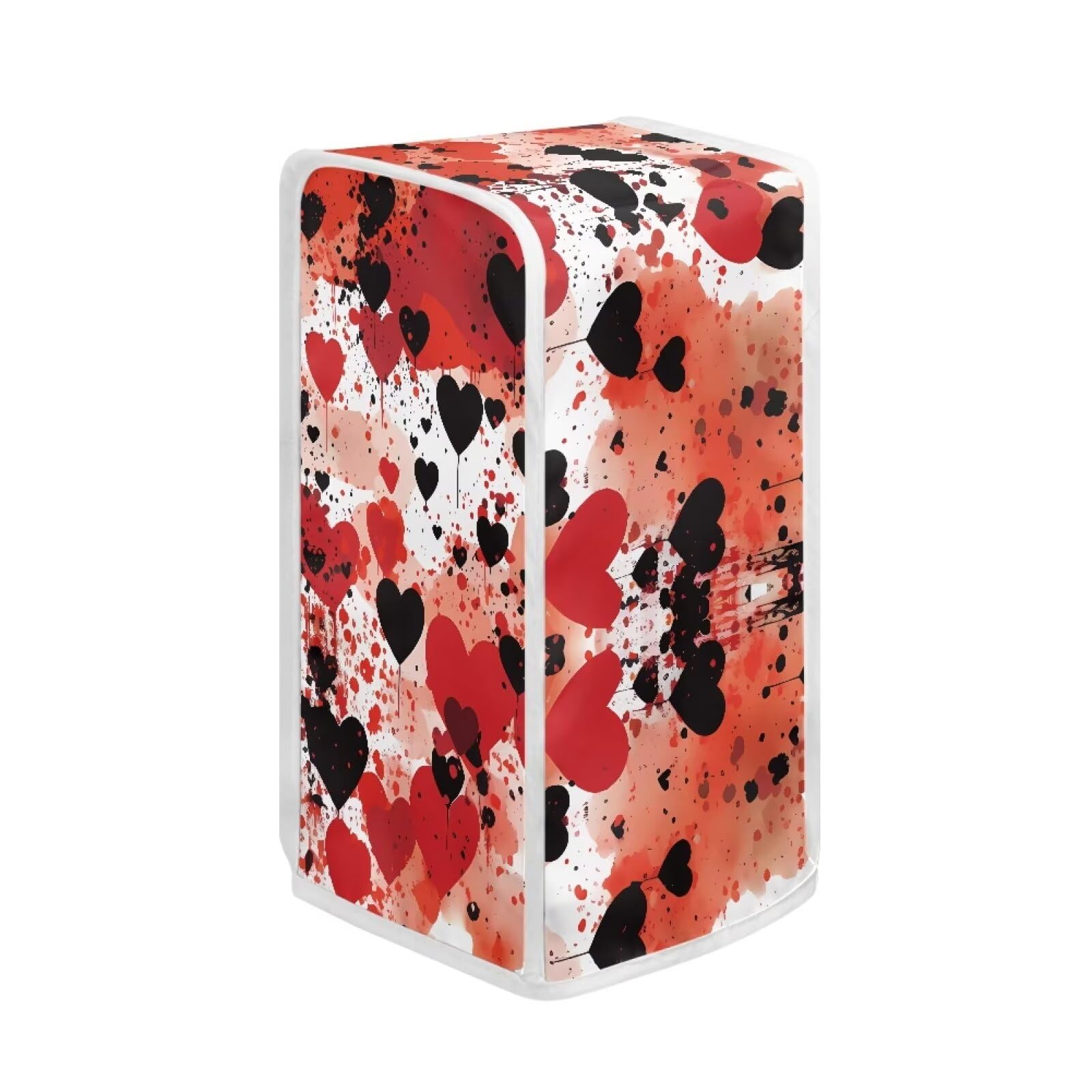 Yuresuaet Heart Scrawl Small Electric Appliance Cover Wear Resistant Dust Covers for Can Openers Anti-Fingerprint for Women Gift