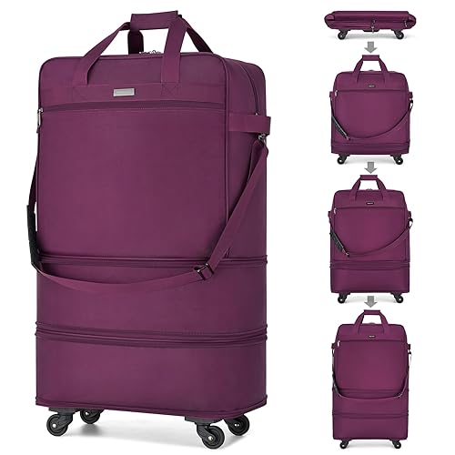 Hanke Suitcases with Wheels Expandable Foldable Luggage Bag Suitcase Collapsible