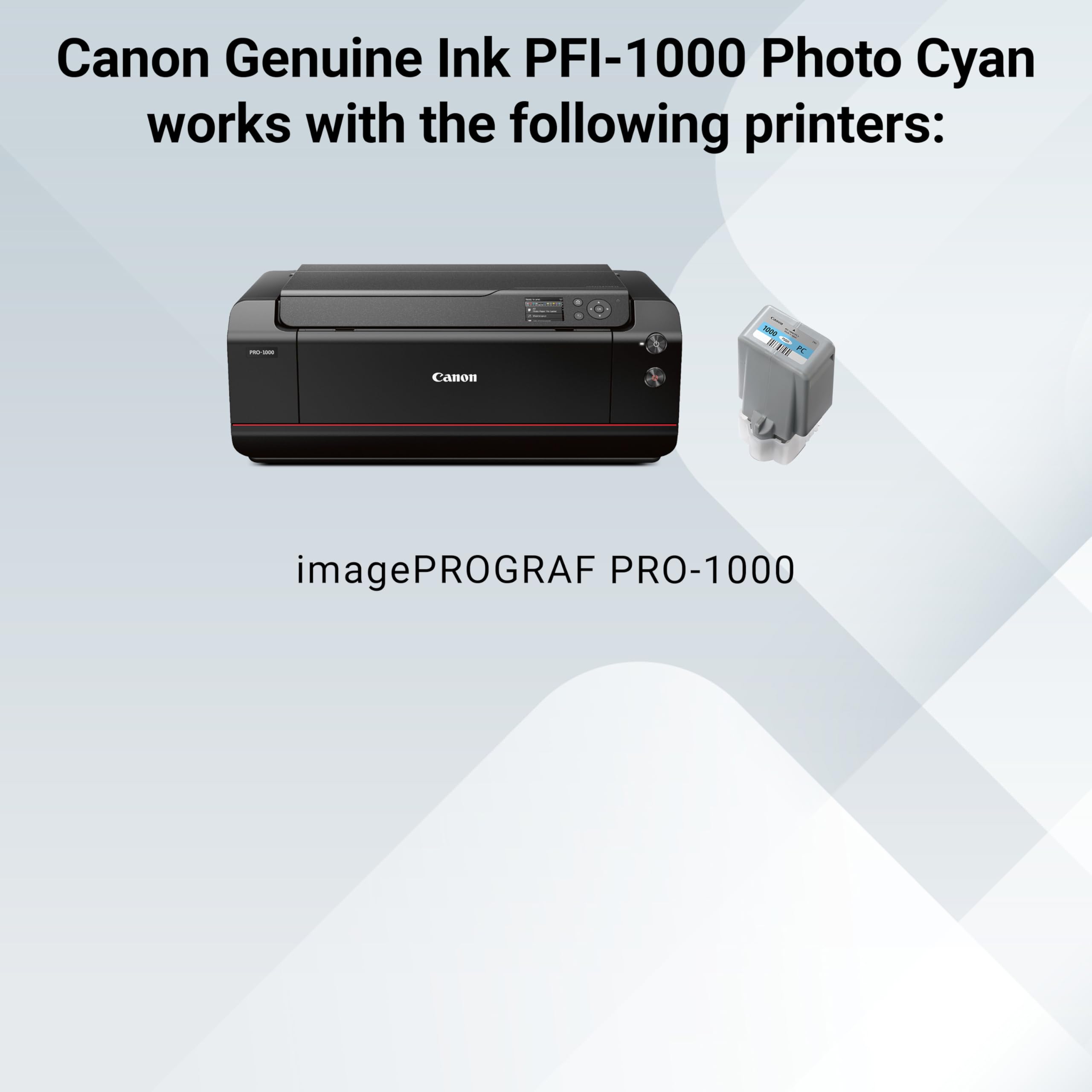 Amazon.com : Canon PFI-1000 Genuine Photo Cyan Ink Tank
