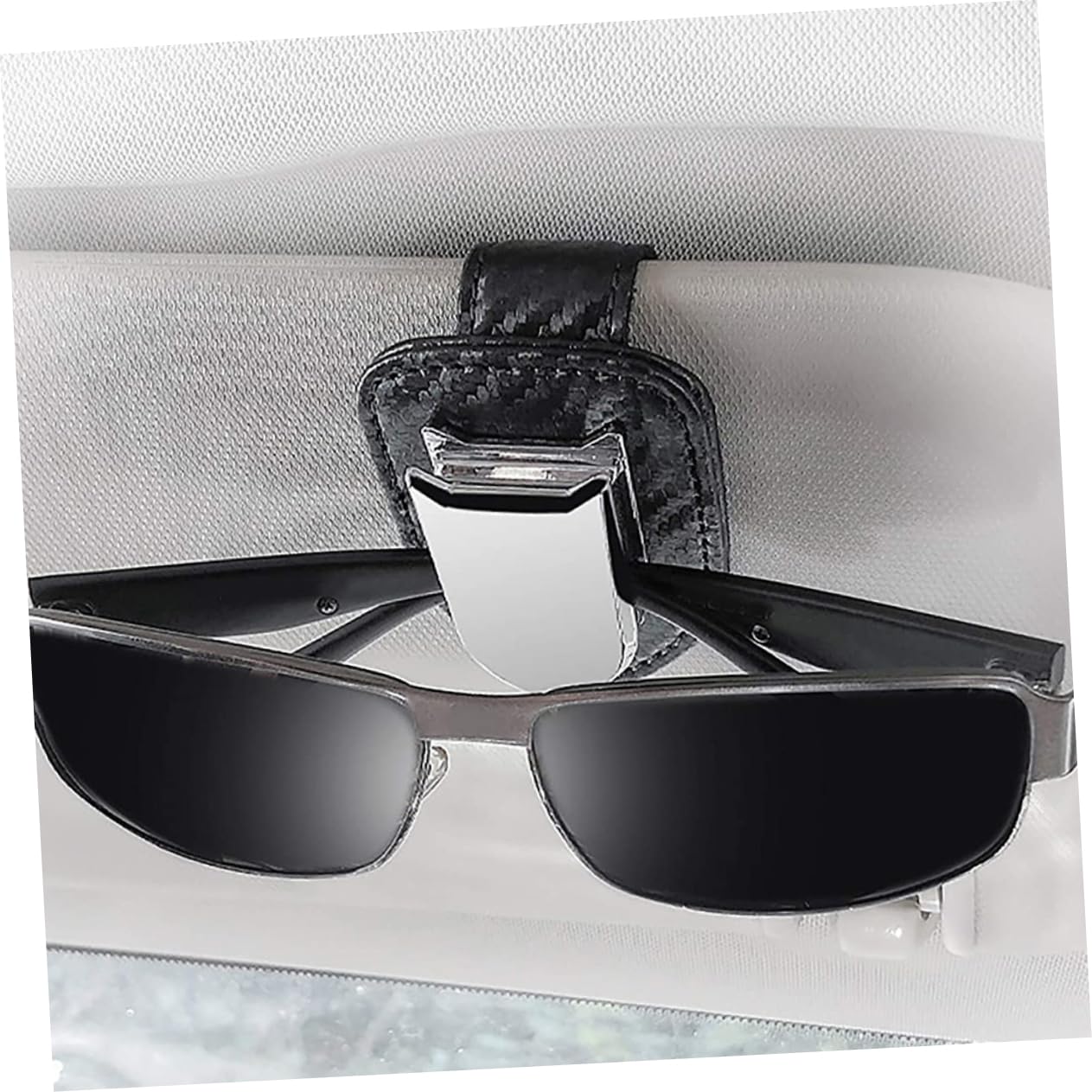 iplusmile 3stücke Auto Brillenhalter Clip Pu Stabiler Sonnenbrillenhalter Für Auto-Visier Installieren Für Sonnenbrillen Und Brillen Geeignet