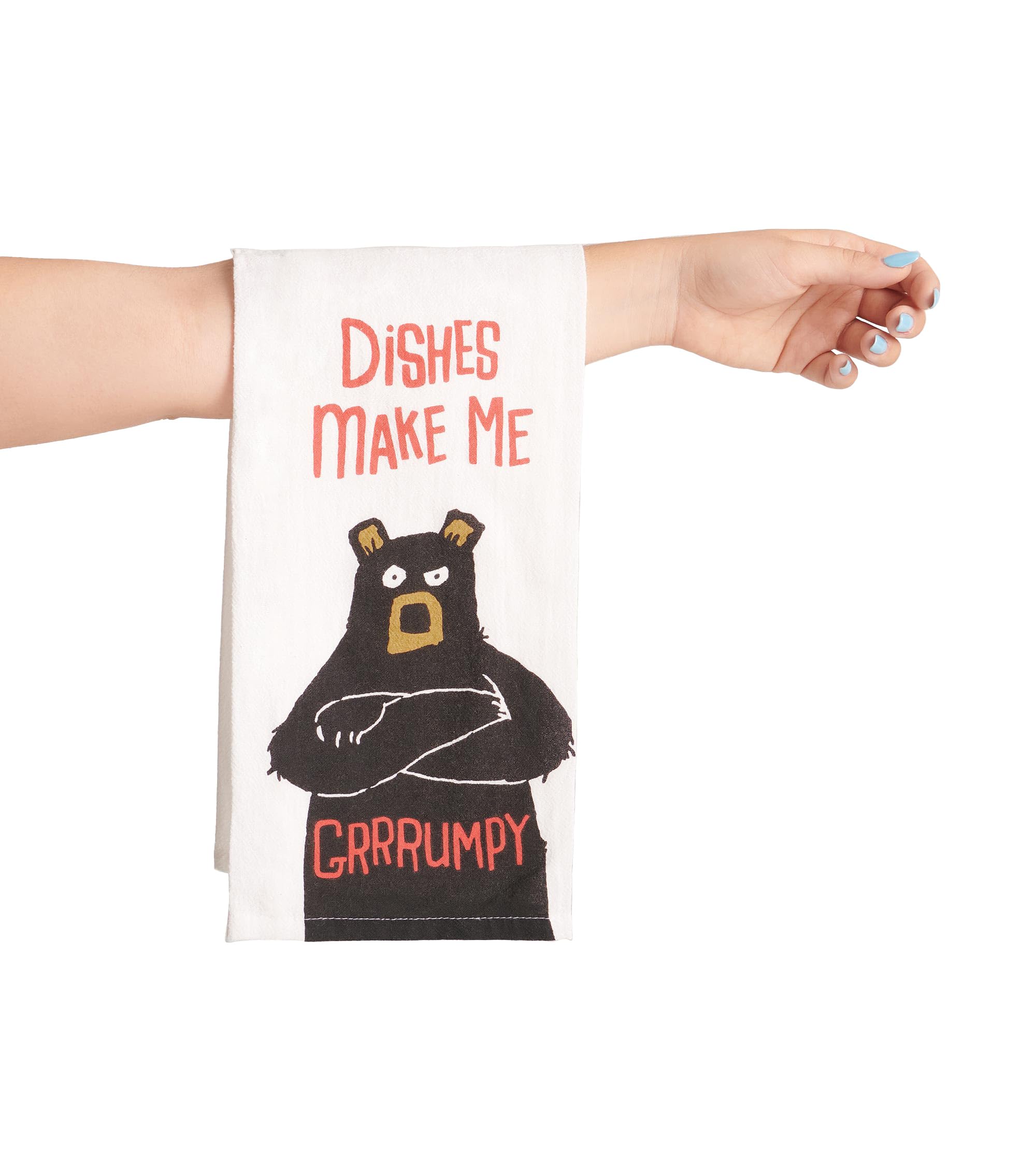 Little Blue House Boys Dishes Make Me Grumpy Kitchen Hand/Dish Towels, One Size