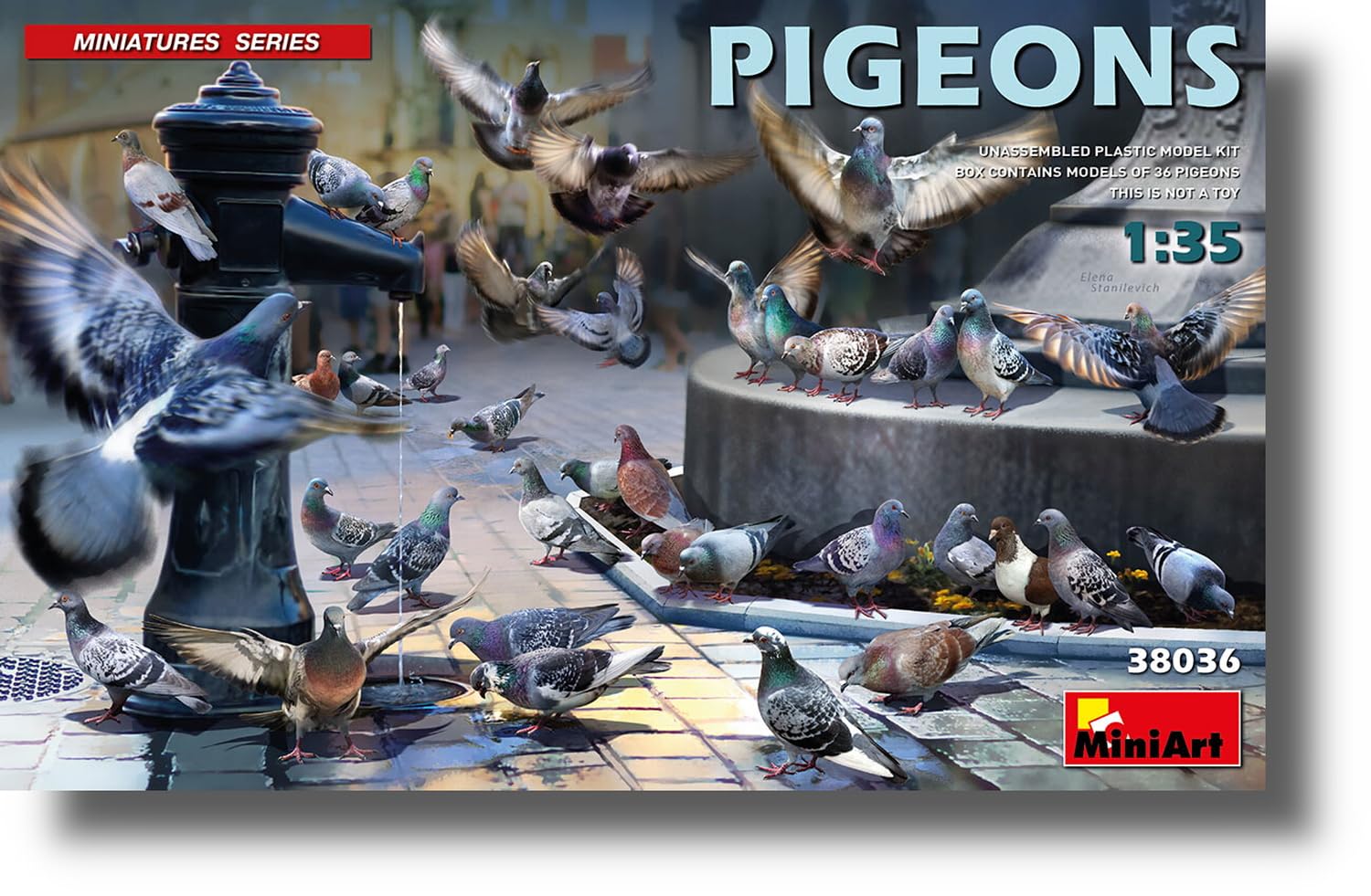 Amazon | ミニアート 1/35 鳩 36羽セット プラモデル MA38036
