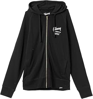 Amazon.com: Gibson Roadie Fullzip Hoodie, Black X-Small