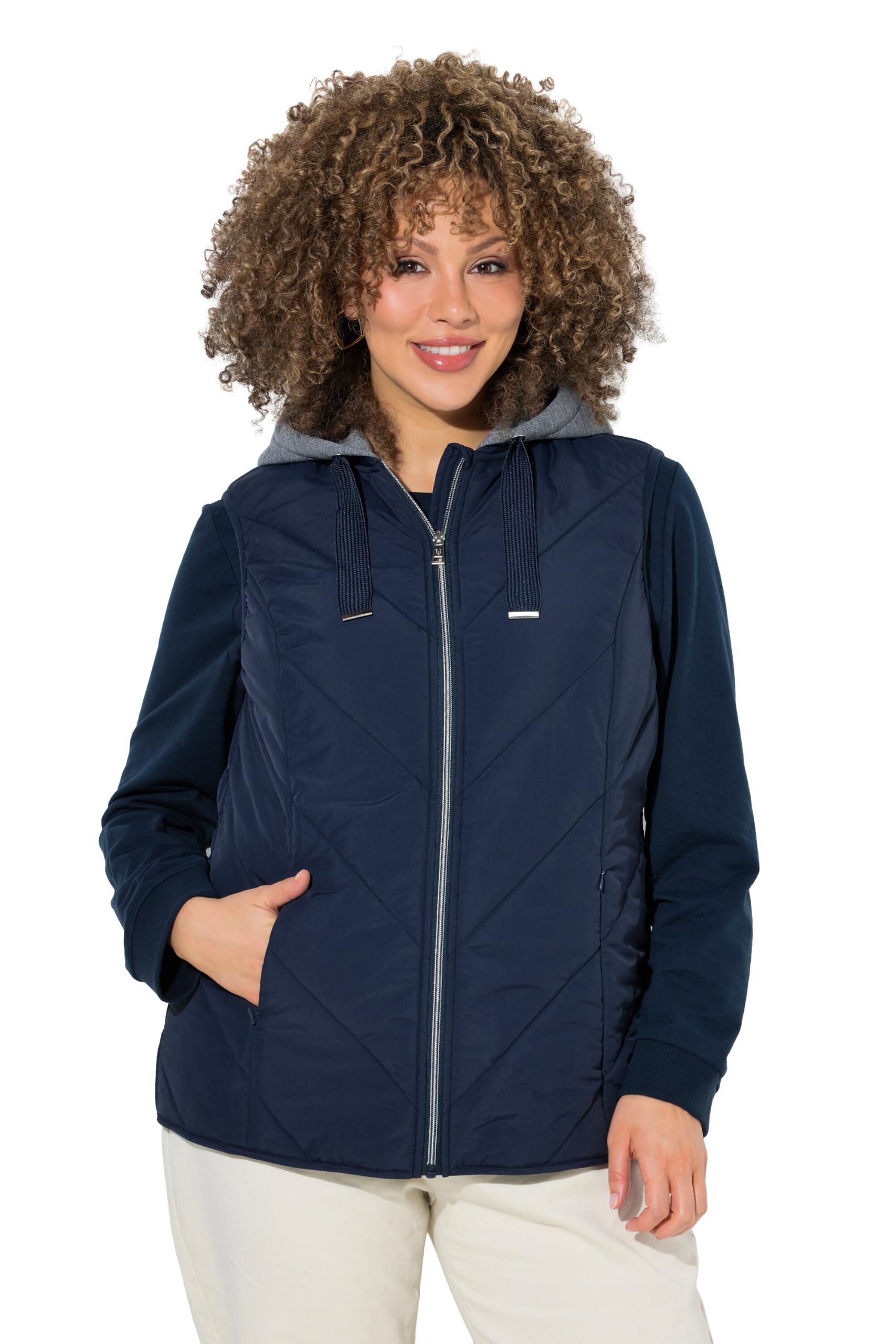 Ulla Popken Donna Gilet trapuntato