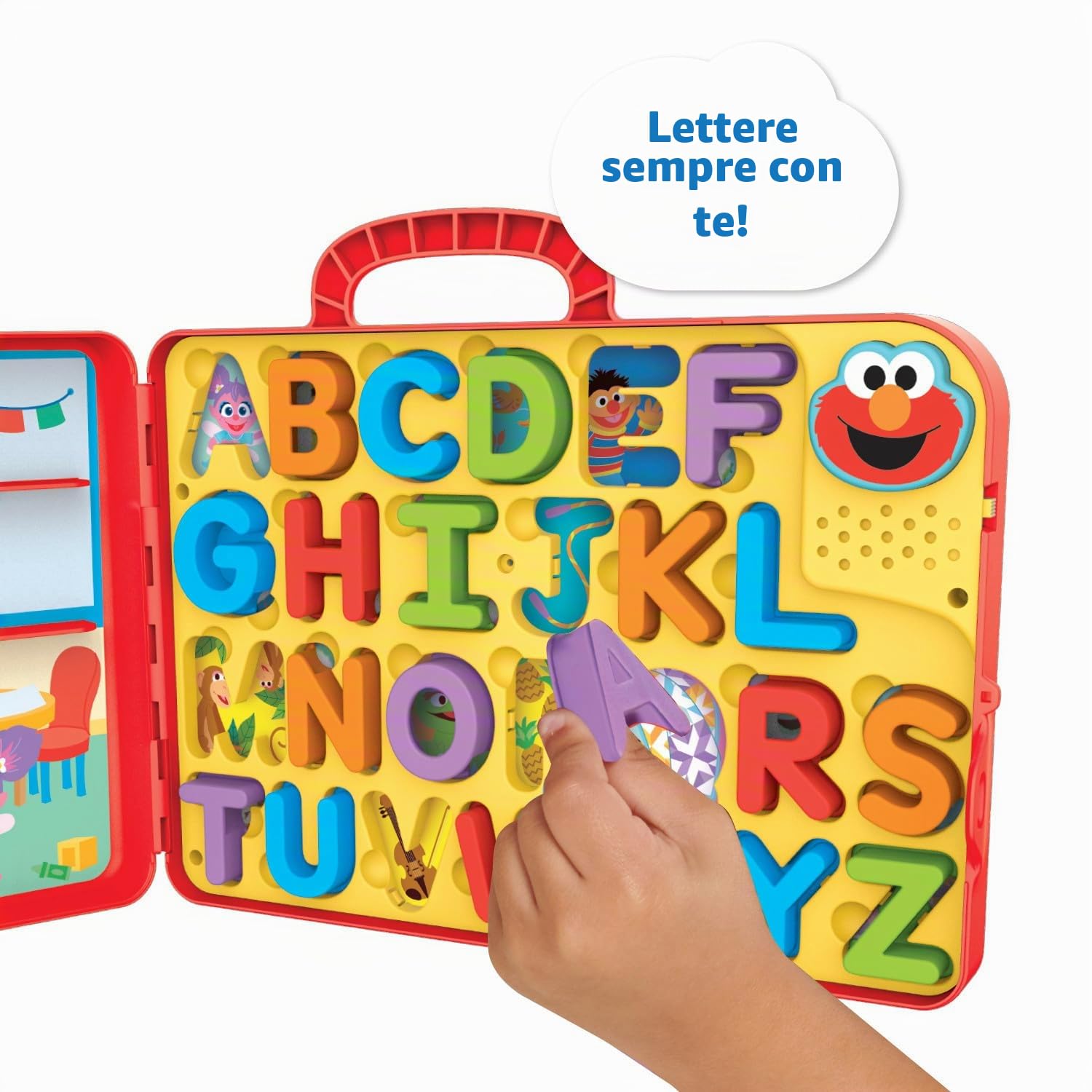 Sesame Street Elmo's Letters Bus 57588 - Tavola per attività Scolastica e apprendimento prescolare, Multicolore, M