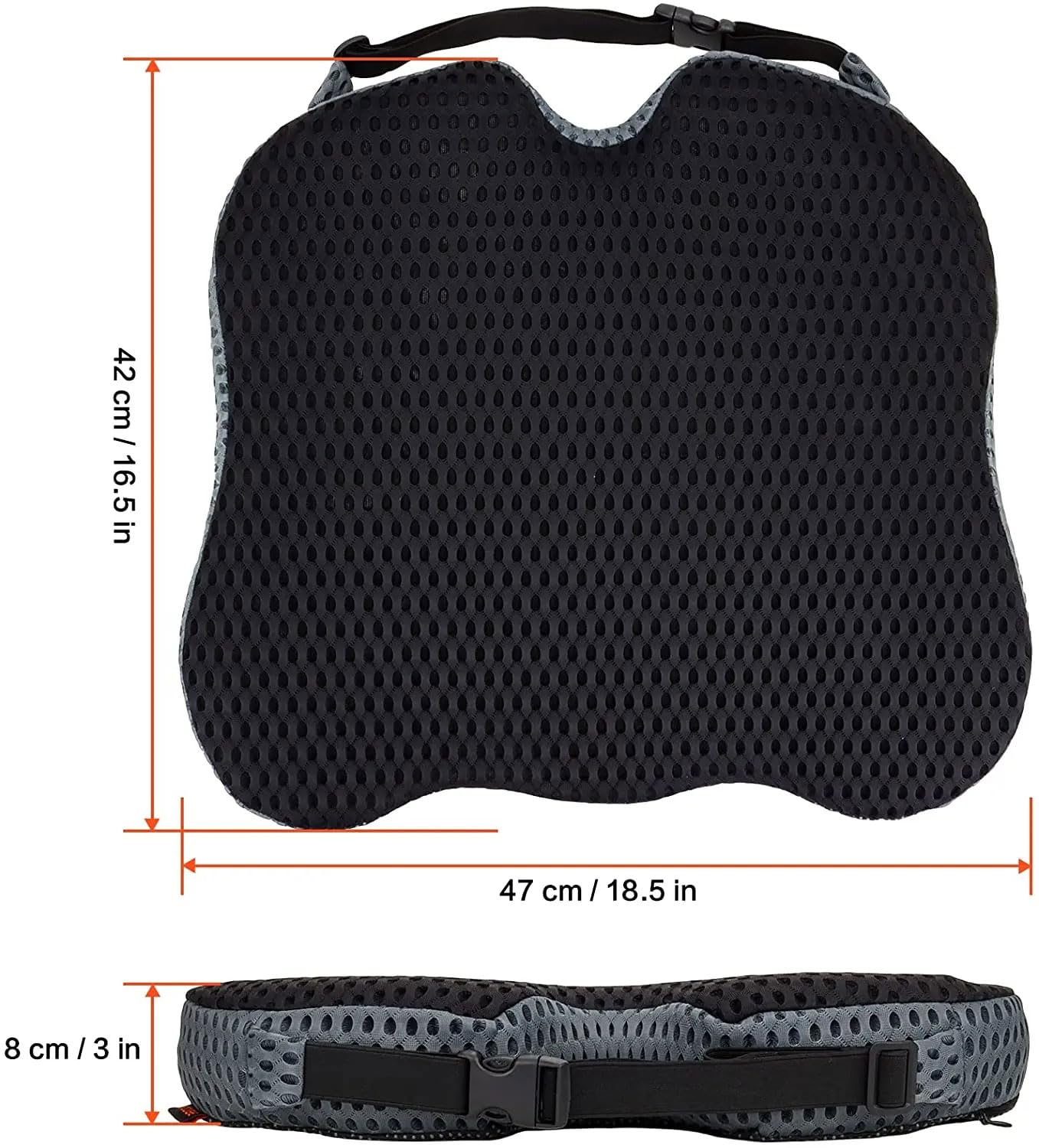 Cuscino per seggiolino Auto per Fiesta Ⅶ Hatchback 3/5door 2008-2017, Cuscino Sedile Auto Soft Confortevole Protezione Cuscino Interni Accessori,A Black