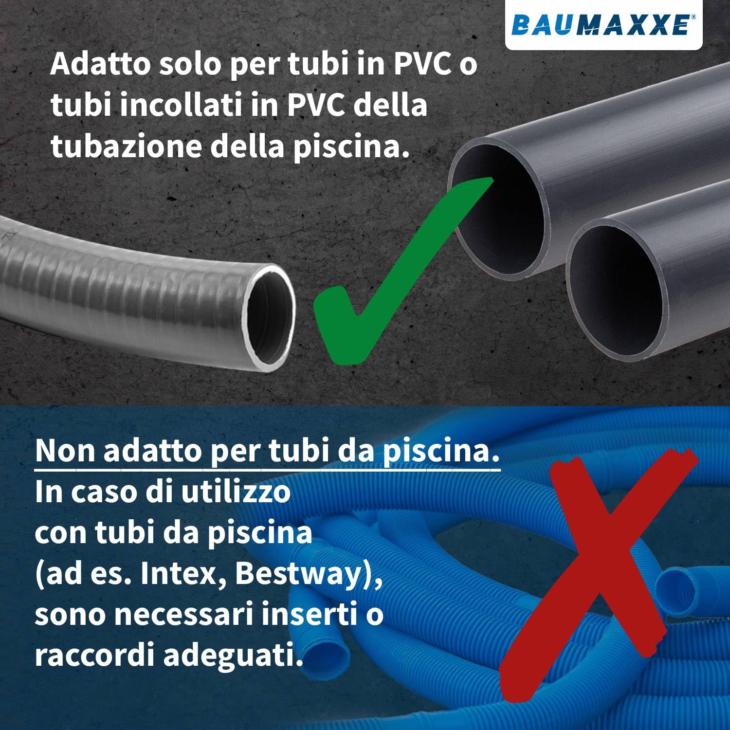 PATIKIL 25mm ID Valvola Sfera Doppio Raccordo 3 Pezzi PVC Connettore