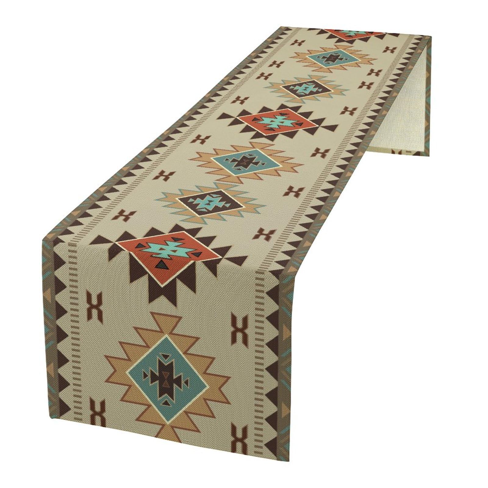 Aztec Southwest Table Runner,Ethnic Geometric Table Runners Dresser Scarves Table Setting Decor for Garden Farmhouse Wedding Party Holiday Dinner Home 13x108 Inch โ image 1