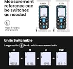 ACEGMET Laser Measure with Phone App, 229ft/70m Laser Measurement Tool with 2 Bubble Levels, LCD Backlit Display, IP54 Waterproof, Pythagorean Mode for Distance, Area, Volume