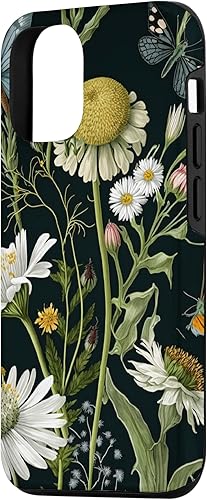 Miniatura 2 de Funda para iPhone 1212 Pro Wildflowers Botanical Daisy Flowers Dandelion Dragonfly