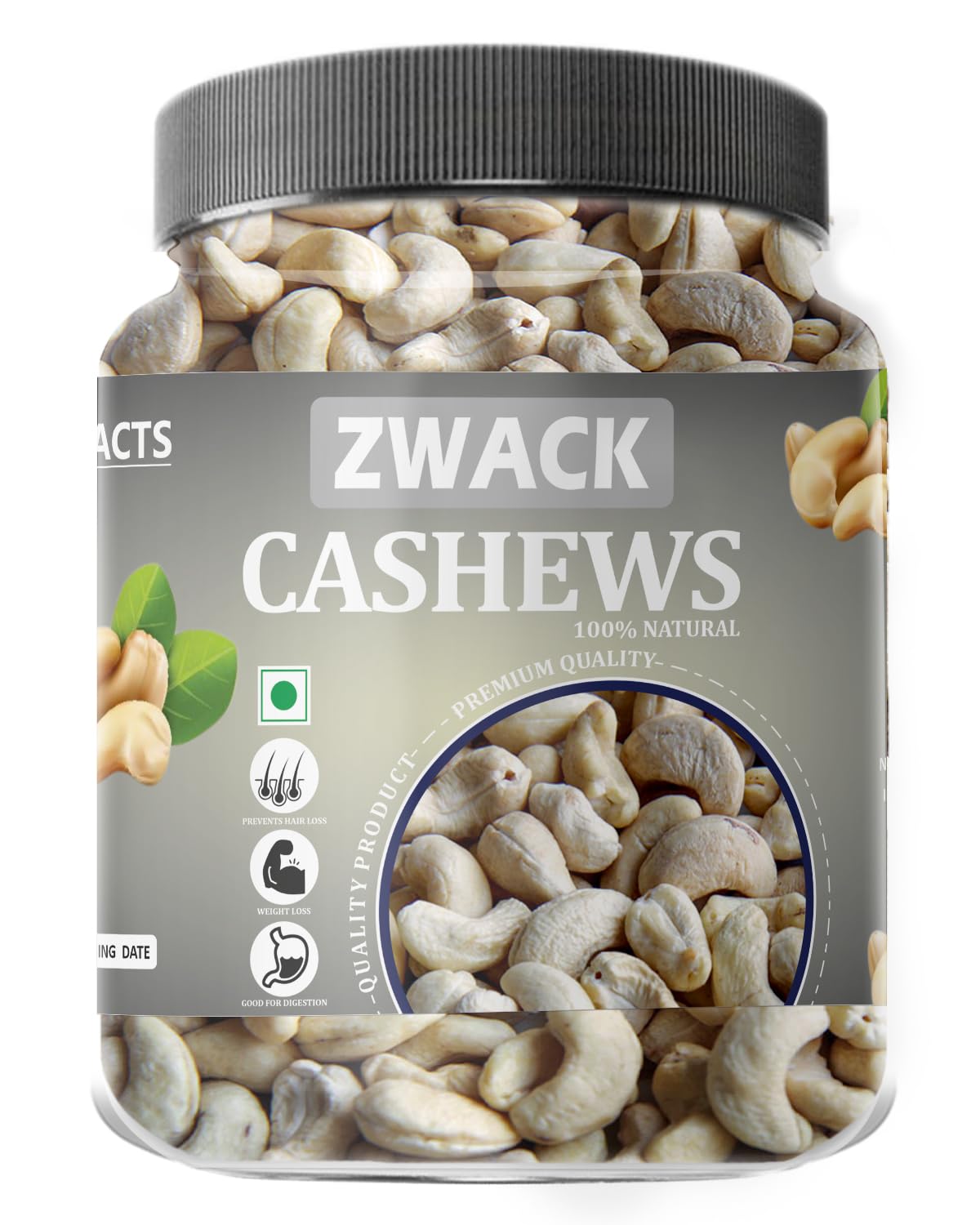 ZWACK 900gm 100% Natural and Premium Whole Cashew Nuts| Whole Plain Kaju | Cashew Dry Dry Fruit Whole Cashew Nuts [Jar Pack] - Diwali Gift Pack (900gm) (B0D7HYBRL4) Amazon Price History, Amazon Price Tracker