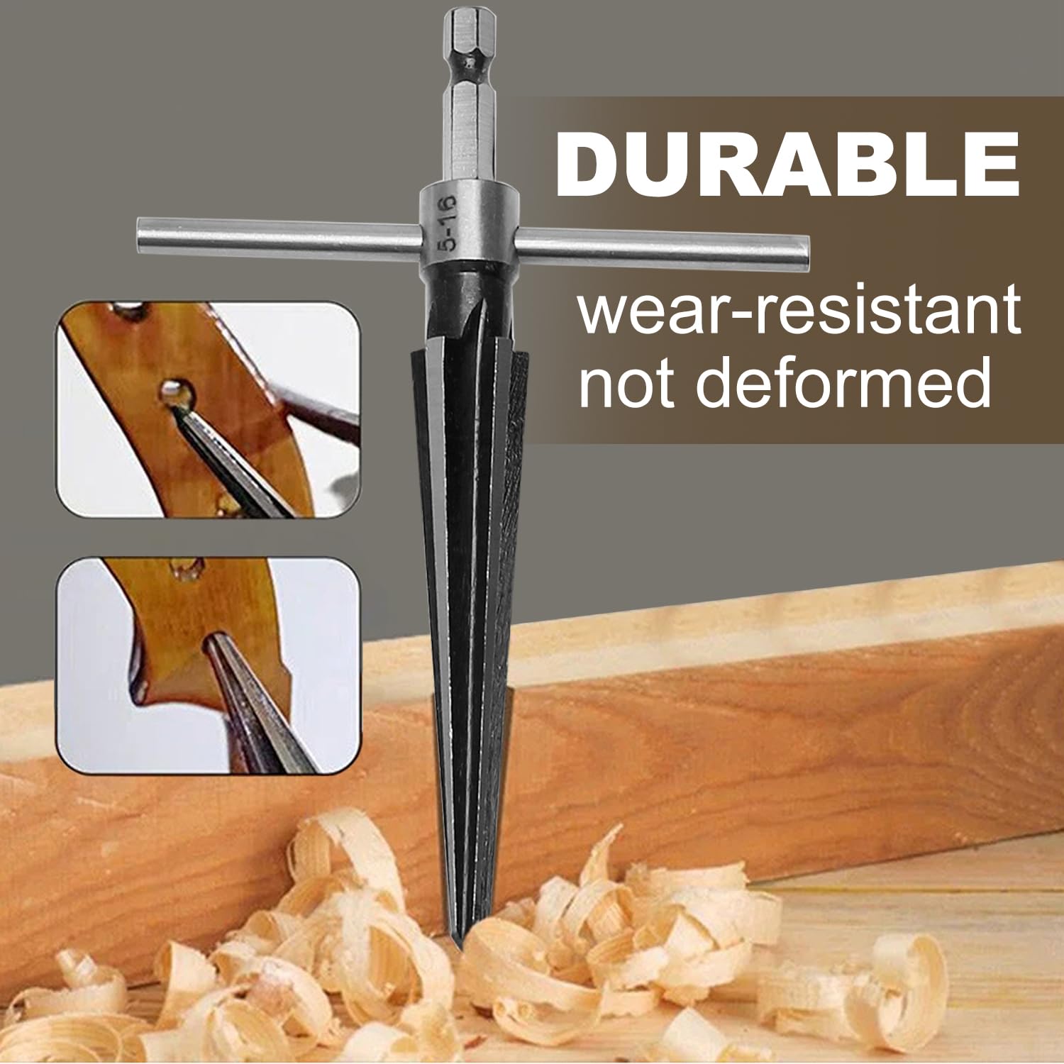 Hand Reamer Set - 3mm to 16mm, Chamfer Tool -4 Hand Reamer Set - 3mm to 16mm, Chamfer Tool -4