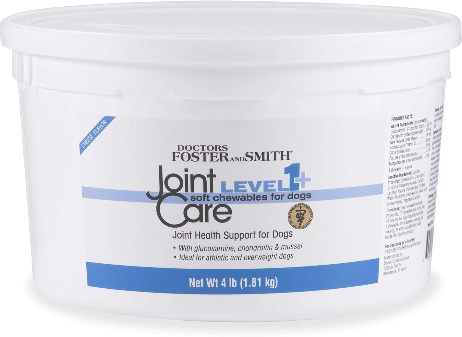 Petco Brand DRS. Foster and Smith Level 1+ Joint Care Soft Chews for Dogs, 4 lbs