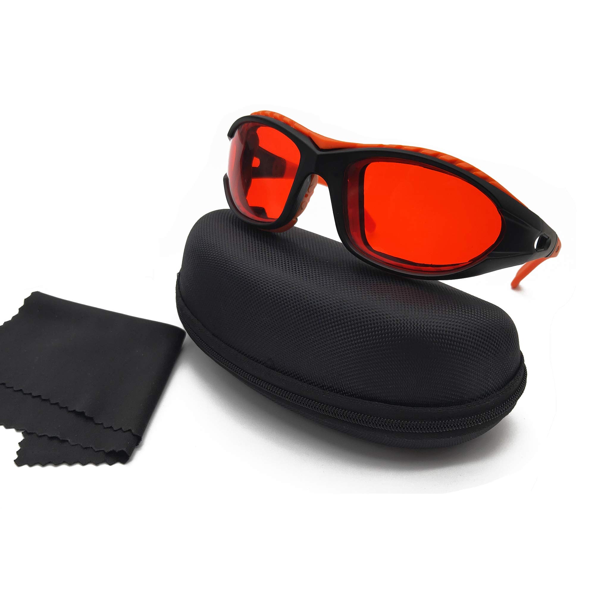 JILERWEAR 190-540nm Professionelle Schutzbrille für Violett/Blau/Grün Laser; Laserschutzbrille für 405nm, 445nm, 450nm,473nm, 532nm,540nm, Fashion Design