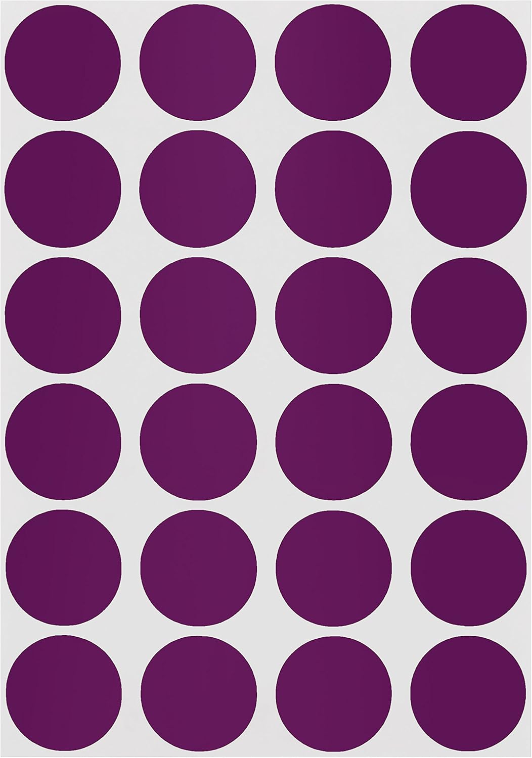 ChromaLabel 3/4 Inch Round Colored Stickers, Permanent