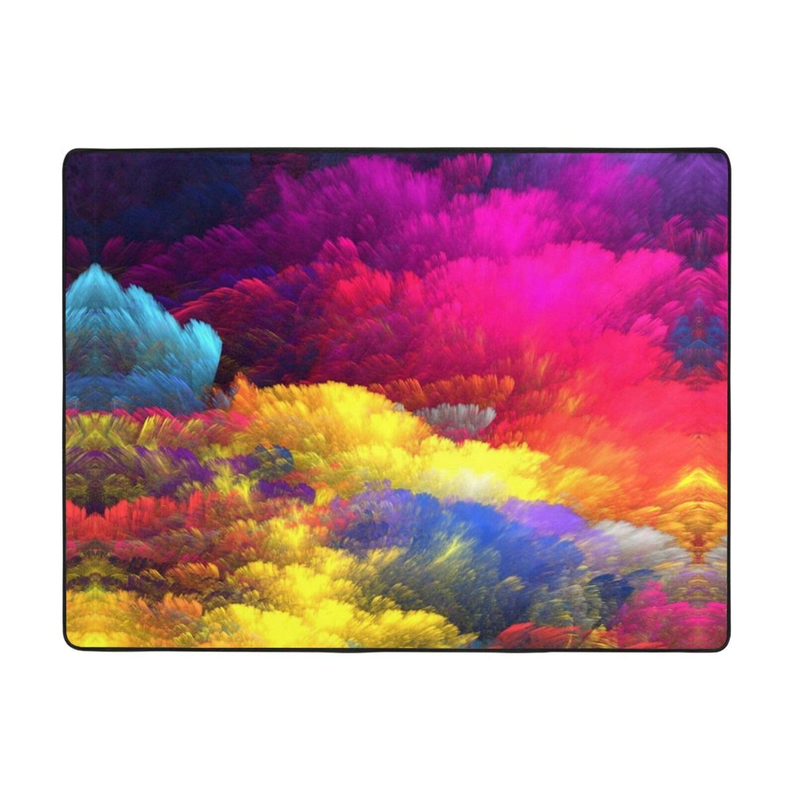 Tapis en flanelle 120x160 lavable pour salon et décoration de chambre