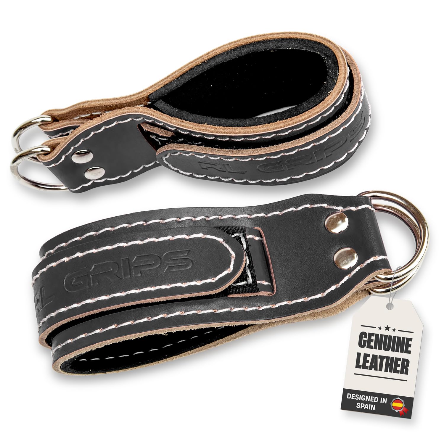 Sangles De Cheville En Cuir Pour Poulie - Réglables, Rembourrées, Pour Exercices Fessiers, Bras, épaules En Salle - 2
