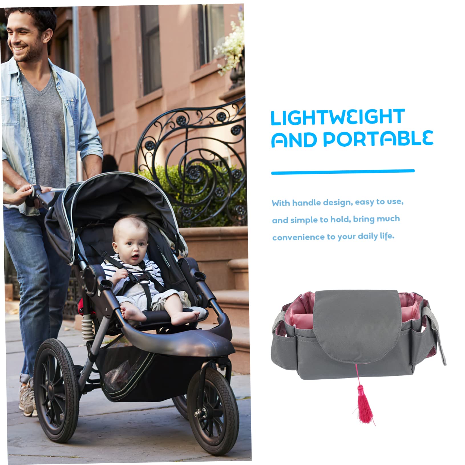 TOYANDONA 2stücke Infant Diaper Organizer Tasche Für Unterwegs Praktischer Windel-organizer Mit Griff Großes Fassungsvermögen Für Babyausstattung Leicht Tragbar Stilvolles Design Mit