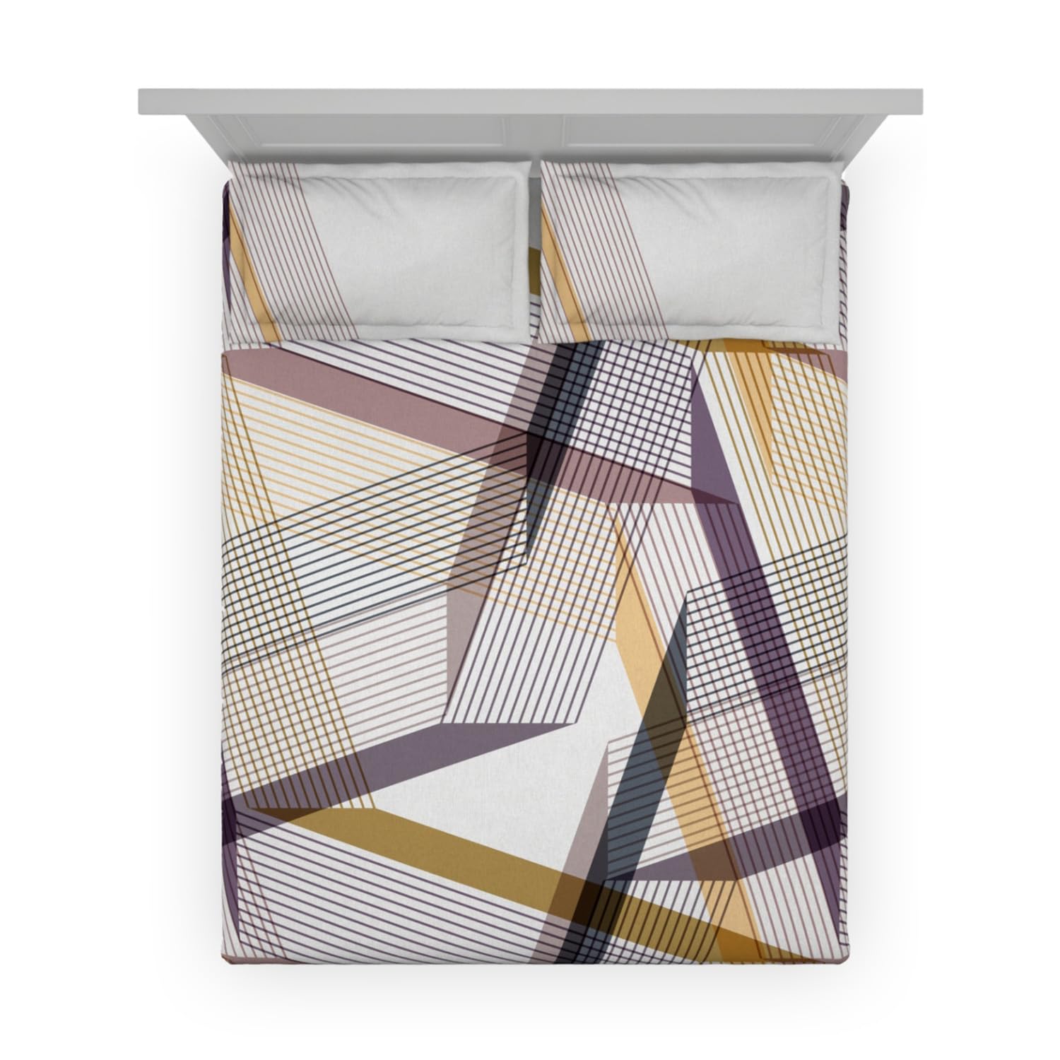 DDECOR - 100% Cotton 130 TC King Bedsheet with 2 Pillow Covers - Multi 1