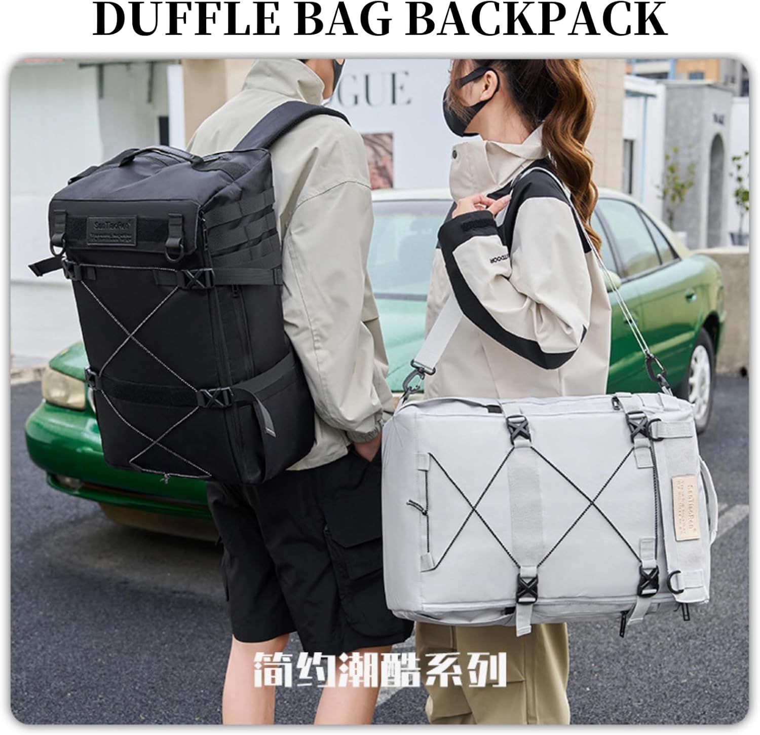 45L Travel Backpack, 15.6 Inch Laptop Backpack for Men Women, Large Carry on Backpack Airplane Approved, Waterproof Rucksack Casual Daypack with Shoe Compartment for Work Business Hiking Black - Image 2