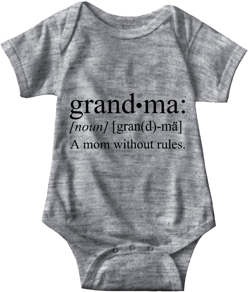 Sarcastic ME Grandma A Mom Without Rules Unisex Infant Onesie Funny Hilarious Baby Gift
