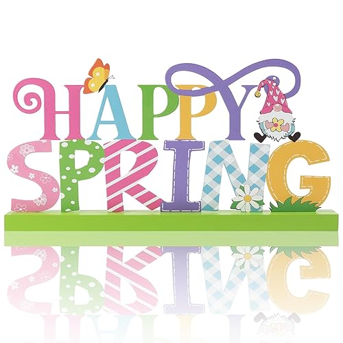 Happy Spring Metal Sign Spring Signs for Home Decor Holiday