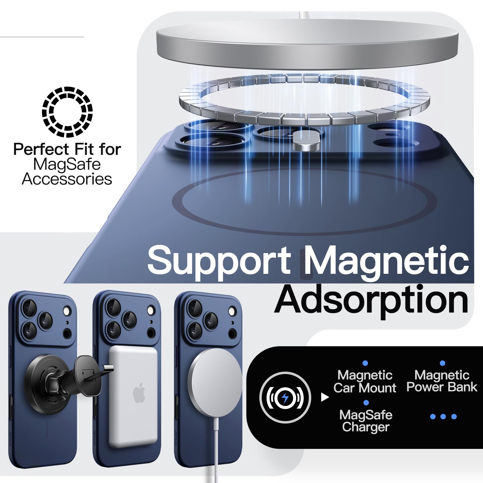 Amazon.co.jp: JETech iPhone 17 Pro Max 6.9インチ用 マグネット