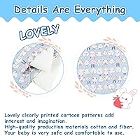 Vista 4 de Juego de 2 piezas de ropa de cama para muñecas de 18 pulgadas, accesorios de ropa de cama con estampado reversible con edredón y almohada, se adapta