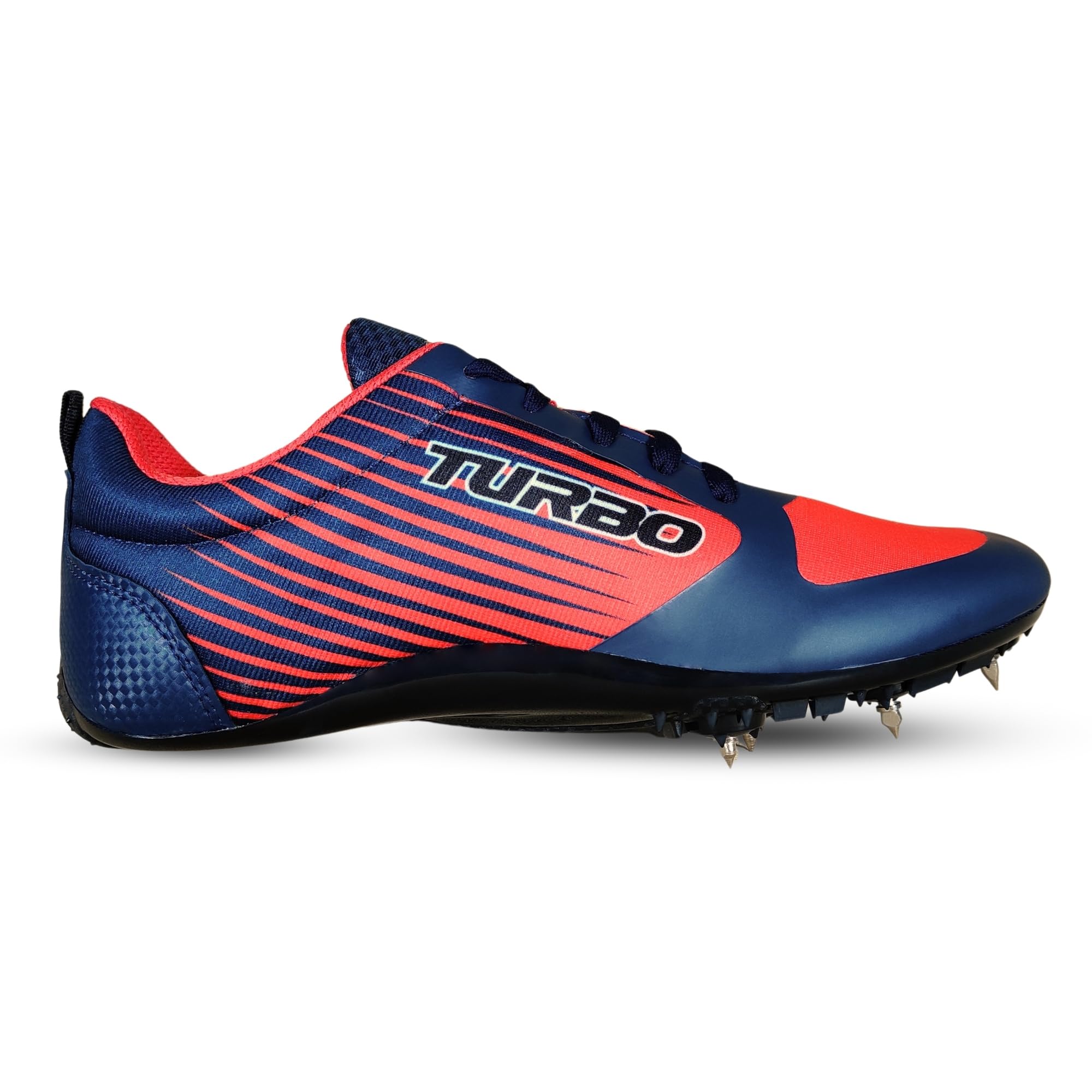 Prokick Turbo Running Spikes Shoes for Track and Field | Athletic Spikes Track & Field Shoes for Mens | TPU Sole with Mesh Upper | Removeable Spikes, Navy/Red - 8 UK (B0CZX6C1R5) Amazon Price History, Amazon Price Tracker