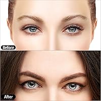 Vista 2 de 12 plantillas reutilizables para cejas, plantilla de cejas con banda elástica para principiantes (6 estilos) transparente