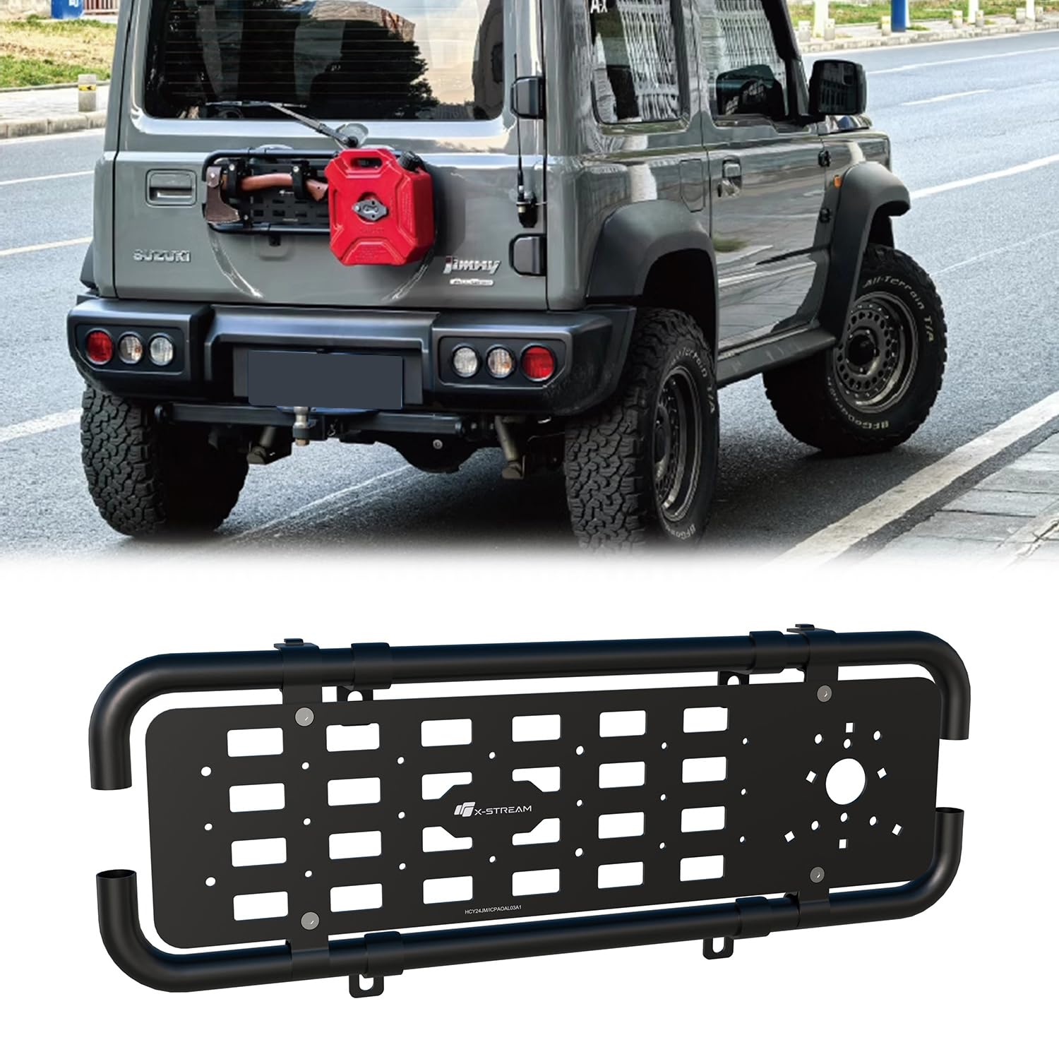 Amazon | 新型スズキ ジムニー リアゲート タクティカル拡張パネル 四